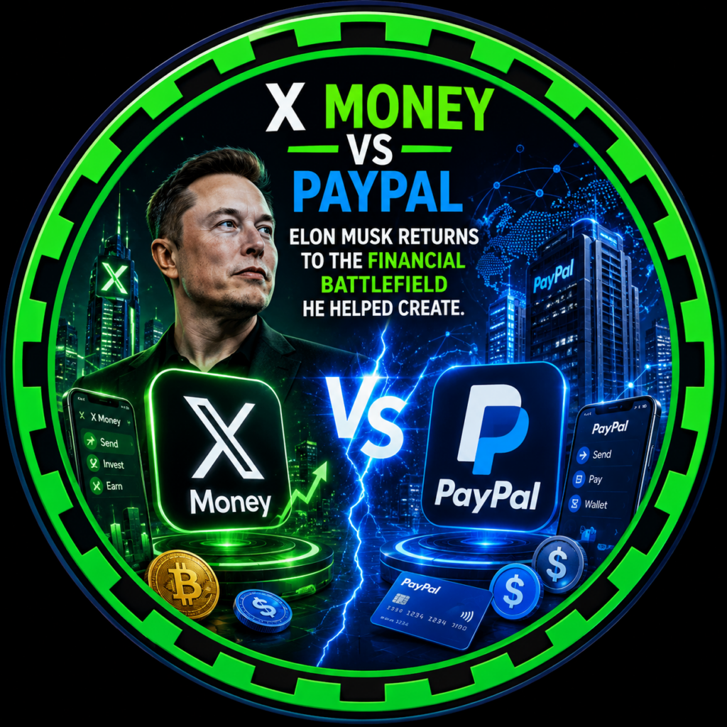 Illustration from the Revold Blog article "X Money vs PayPal: Elon Musk Returns to the Financial Battlefield He Helped Create"