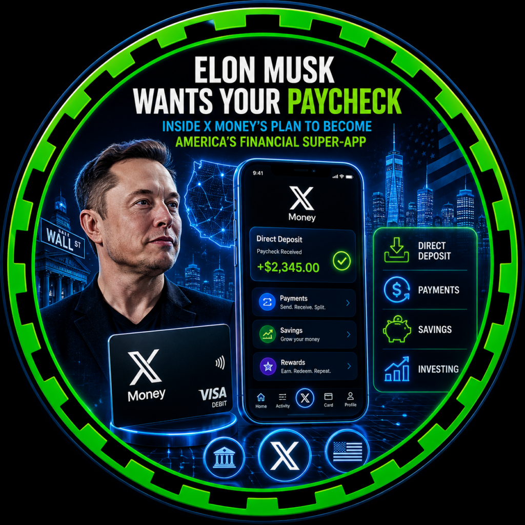 Illustration from the Revold Blog article "Elon Musk Wants Your Paycheck: Inside X Money’s Plan to Become America’s Financial Super-App"