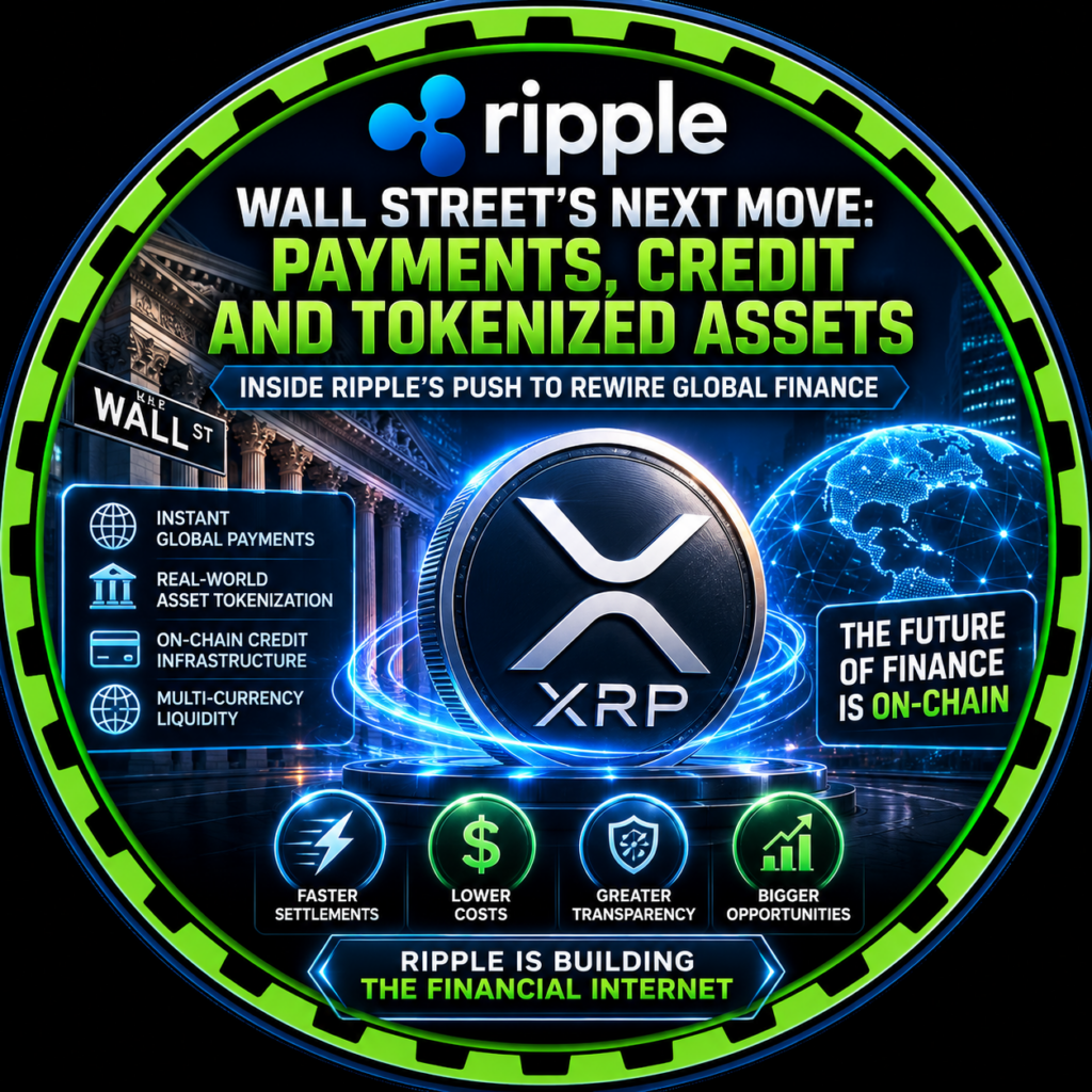 Illustration of Ripple's RLUSD stablecoin, payments, custody and tokenization reshaping global finance